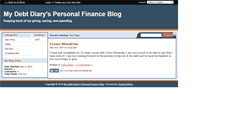 Desktop Screenshot of mydebtdiary.savingadvice.com