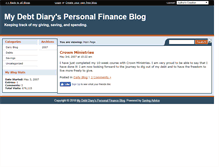 Tablet Screenshot of mydebtdiary.savingadvice.com