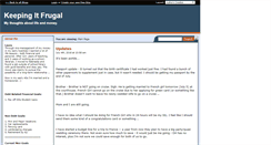 Desktop Screenshot of keeping-it-frugal.savingadvice.com