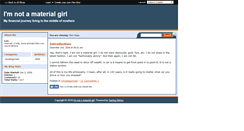 Desktop Screenshot of notamaterialgirl.savingadvice.com