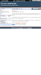 Mobile Screenshot of notamaterialgirl.savingadvice.com