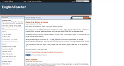 Desktop Screenshot of englishteacher.savingadvice.com