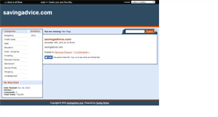 Desktop Screenshot of financier76.savingadvice.com