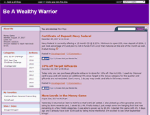 Tablet Screenshot of beawealthywarrior.savingadvice.com
