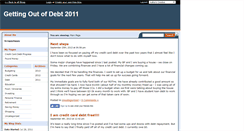 Desktop Screenshot of gettingoutofdebt2011.savingadvice.com