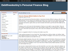 Tablet Screenshot of debtfreedestiny.savingadvice.com