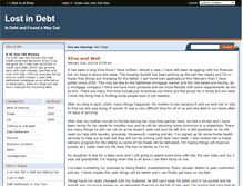 Tablet Screenshot of lostndebt.savingadvice.com