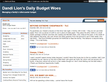 Tablet Screenshot of dandilionbudgetwoes.savingadvice.com