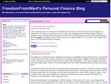Tablet Screenshot of freedomfromwant.savingadvice.com
